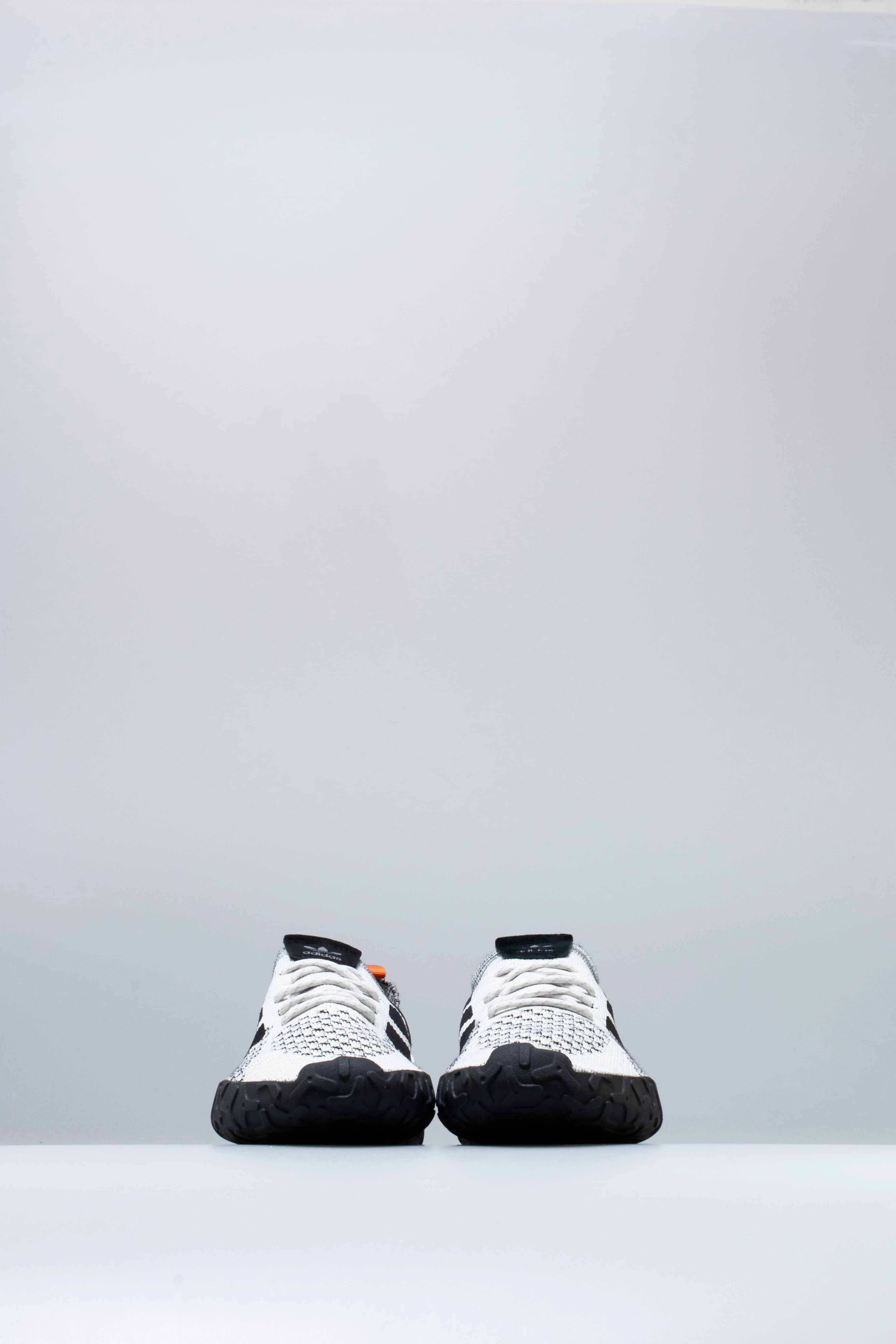 Atric F 22 Primeknit Mens Shoe Crystal White Core Black Trace Orange