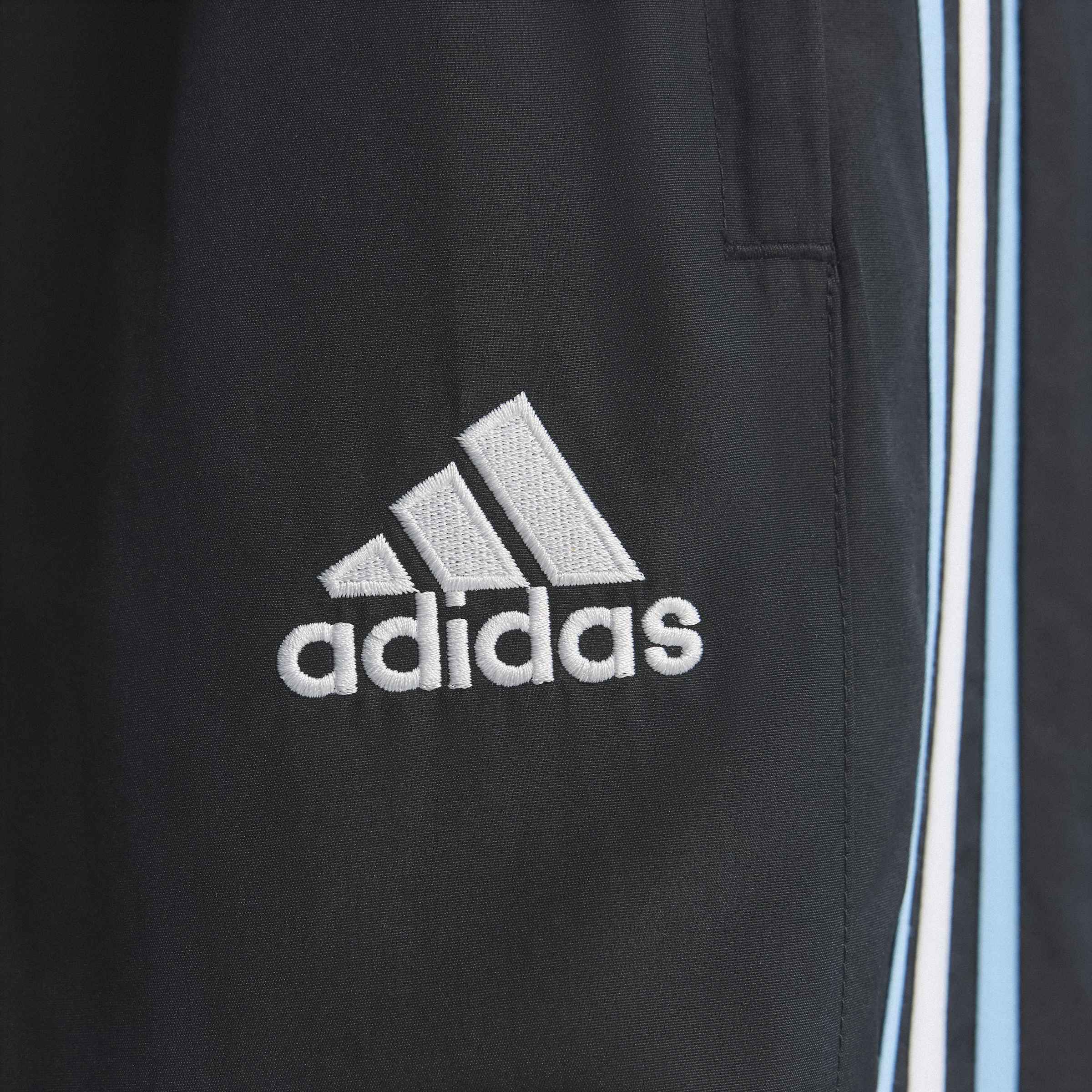 adidas Argentina Mens Soccer Track Pants 2006 Black Blue White