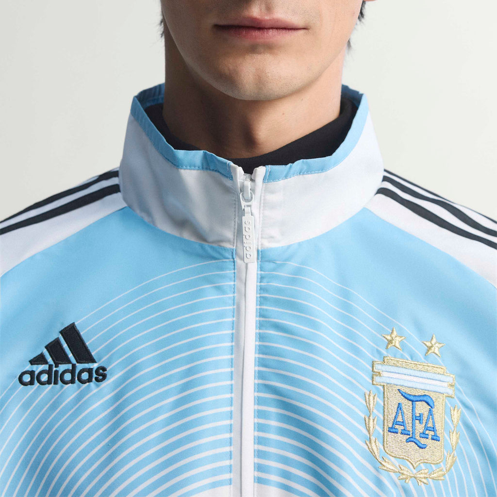 adidas Argentina Home Mens Track Top 2006 White Sky Blue