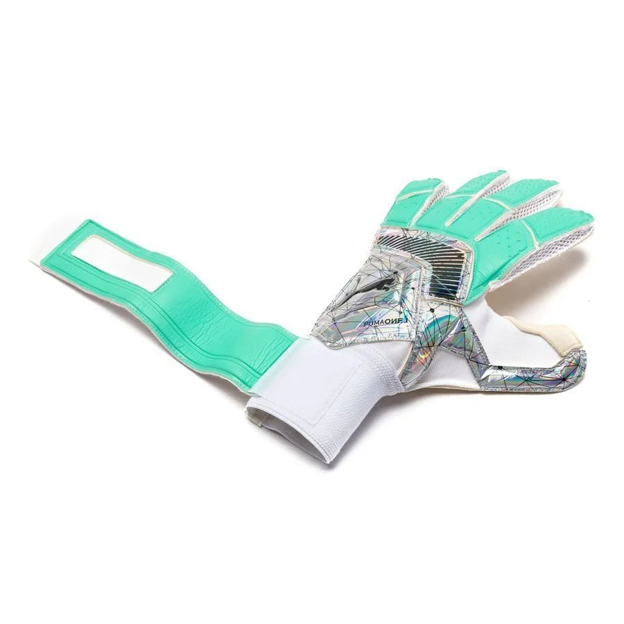 PUMA One Grip 1 RC Illuminate Pack Goalkeeper Gloves Shift Biscay Green