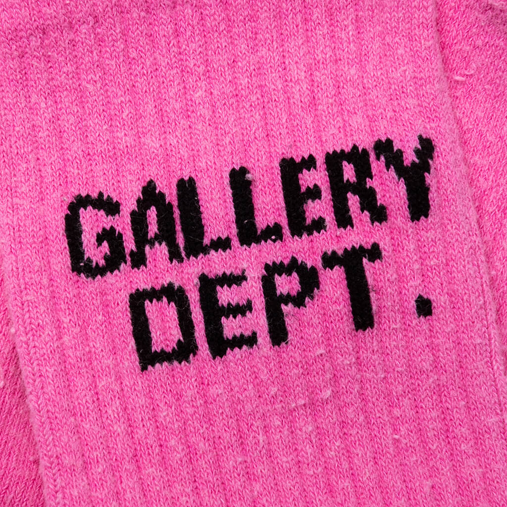 Clean Socks Fluorescent Pink