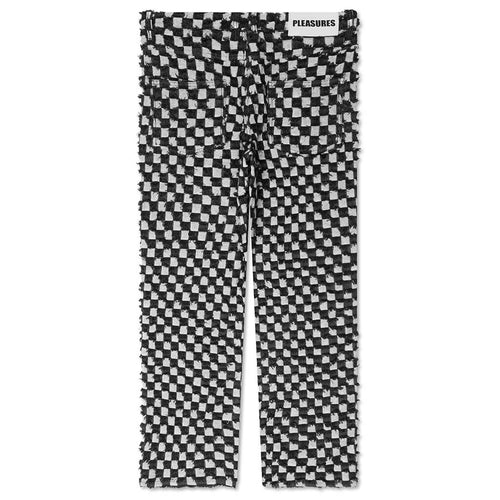 Curfew Checker Work Pants Black