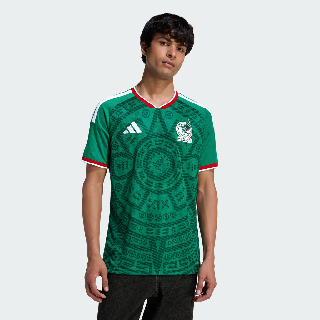 adidas Mexico Home Mens Soccer Jersey 26 Green