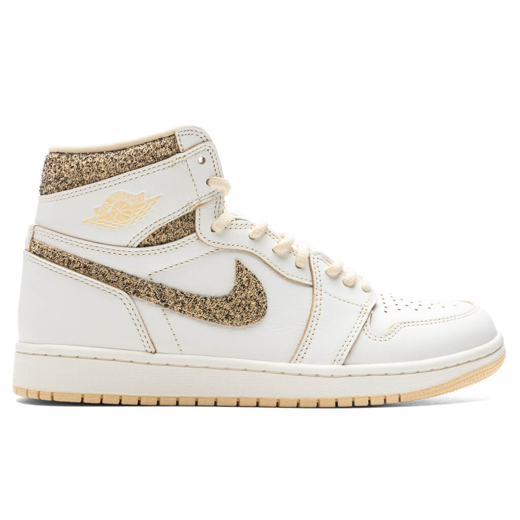 Air Jordan 1 Retro High OG Craft Vibrations of Naija Sail Pale Vanilla Black