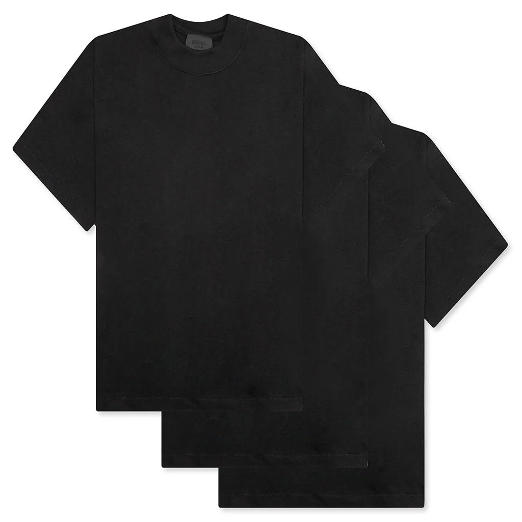 3 Pack Essential Tee Black