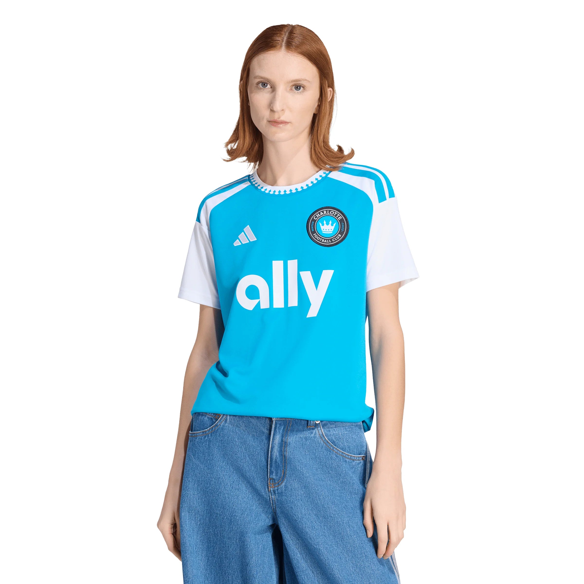 adidas Charlotte FC Home Womens Soccer Jersey 26 27 Blue