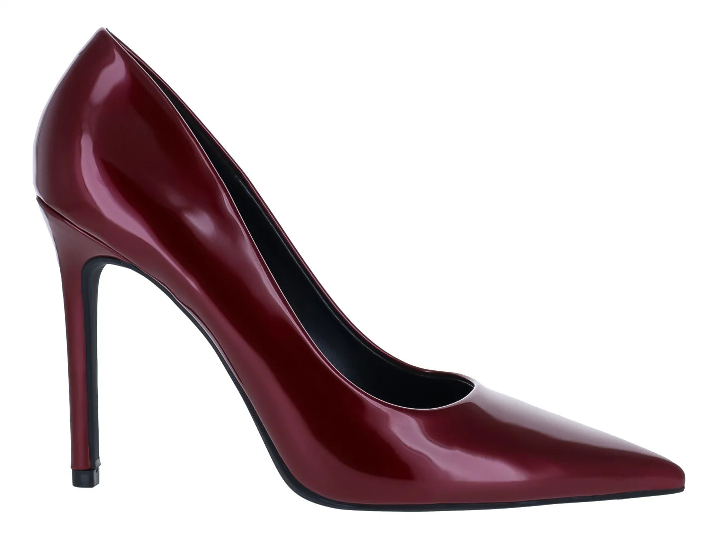 Zapatillas Stiletto Perugia Color Vino de Charol para Mujer