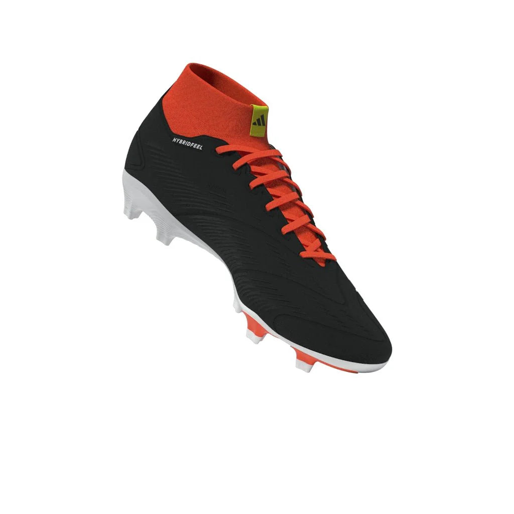adidas Predator League Sock FG Firm Ground Soccer Cleats Core Black White Red