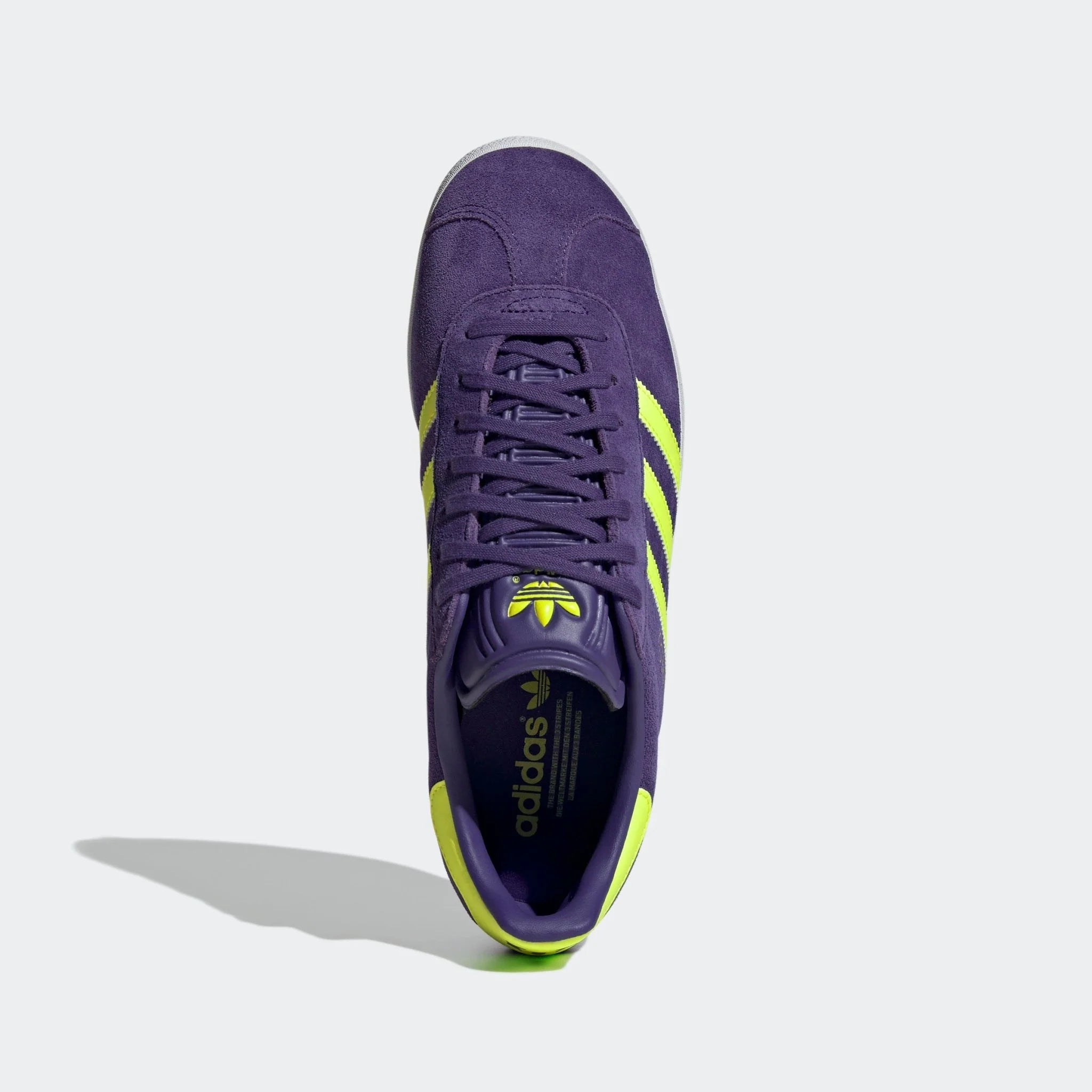 adidas Gazelle Messi Shoes Purple Lucid Lemon White