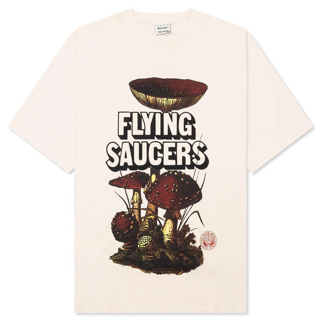 Flying Saucers Tee Natural