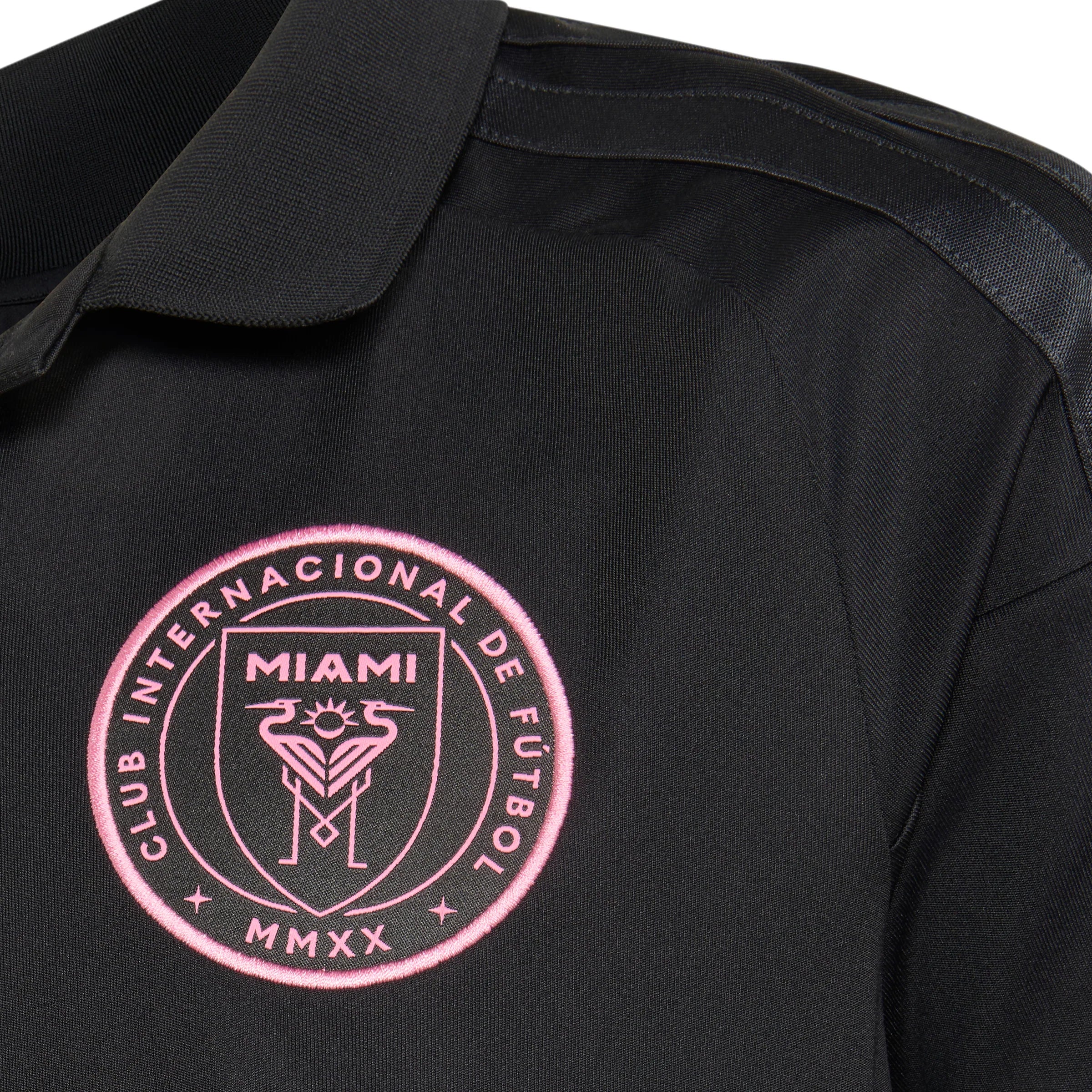 adidas Inter Miami CF Away Messi Youth Soccer Jersey 26 27 Black Pink