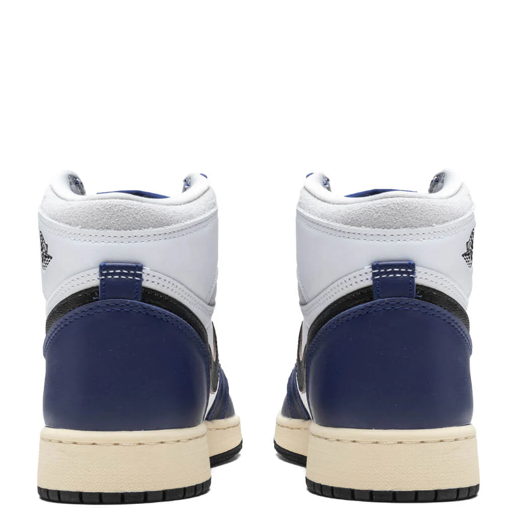 Air Jordan 1 High OG Rare Air GS White Black Neutral Grey Deep Royal Blue