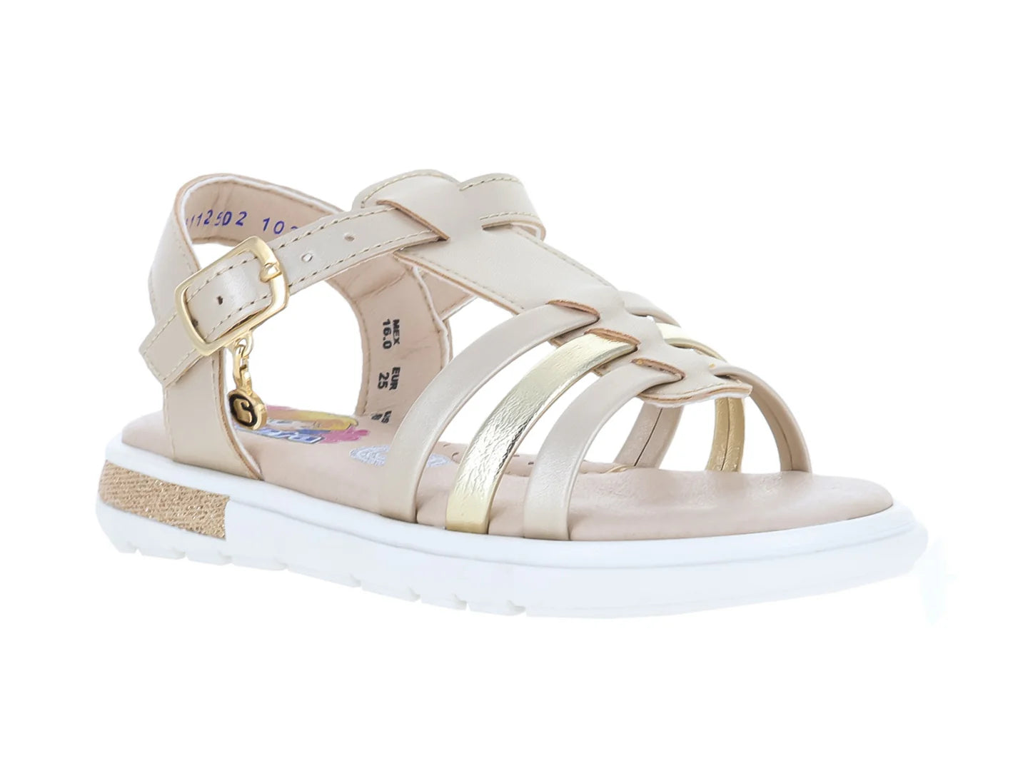 Sandalias Coqueta Oro Rosado para Niña