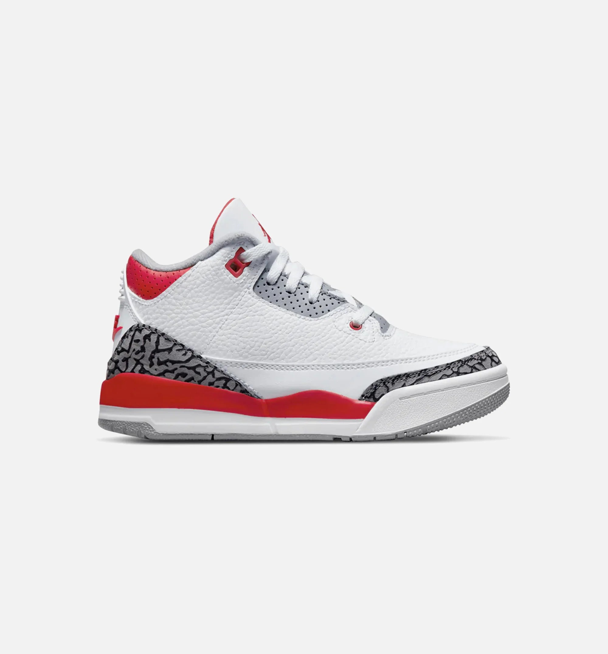 Air Jordan 3 OG Fire Red Preschool Lifestyle Shoe White Red Free Shipping