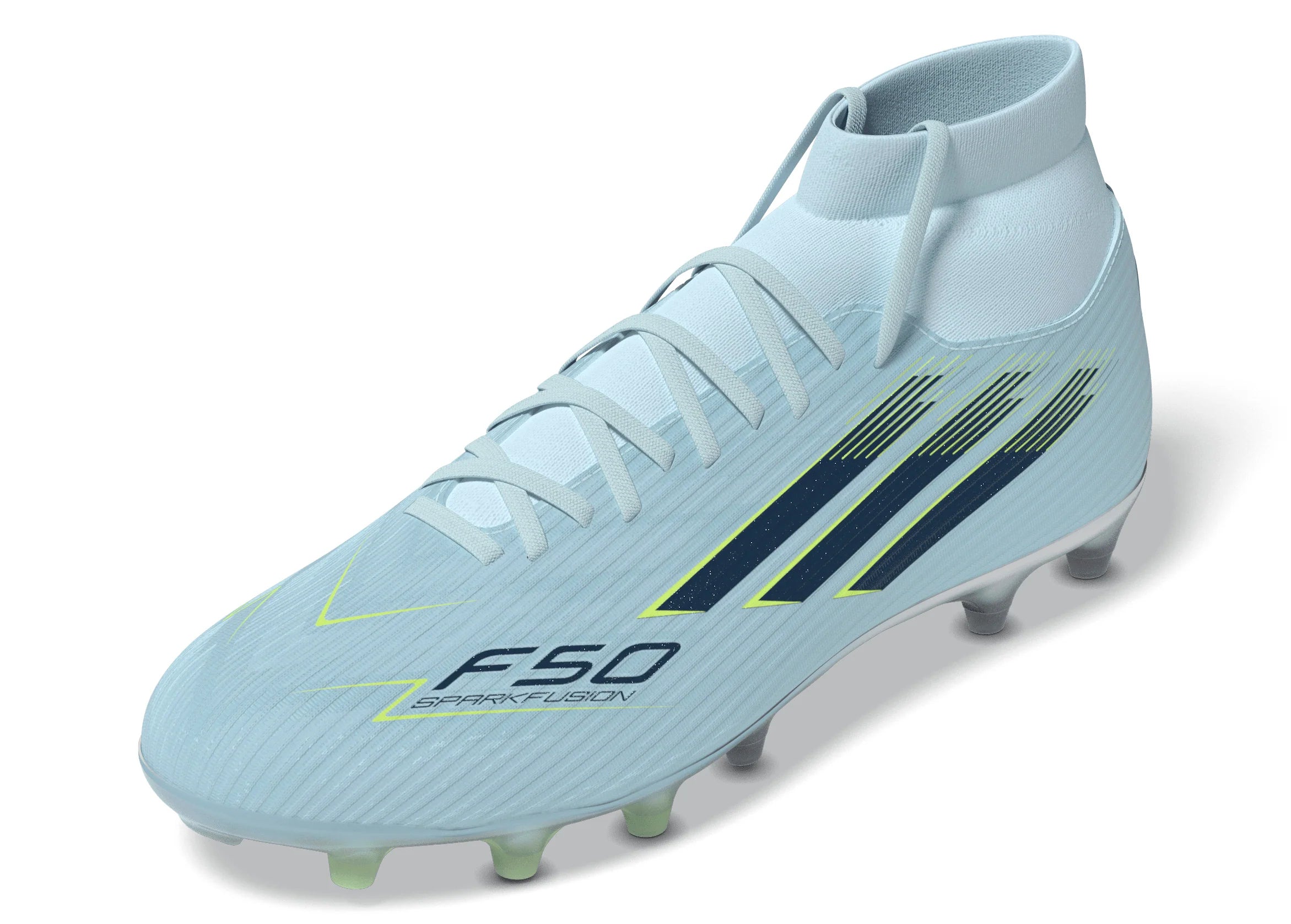 adidas F50 SparkFusion League Mid Cut FG AG Firm Ground Artificial Ground Womens Soccer Cleats Blue