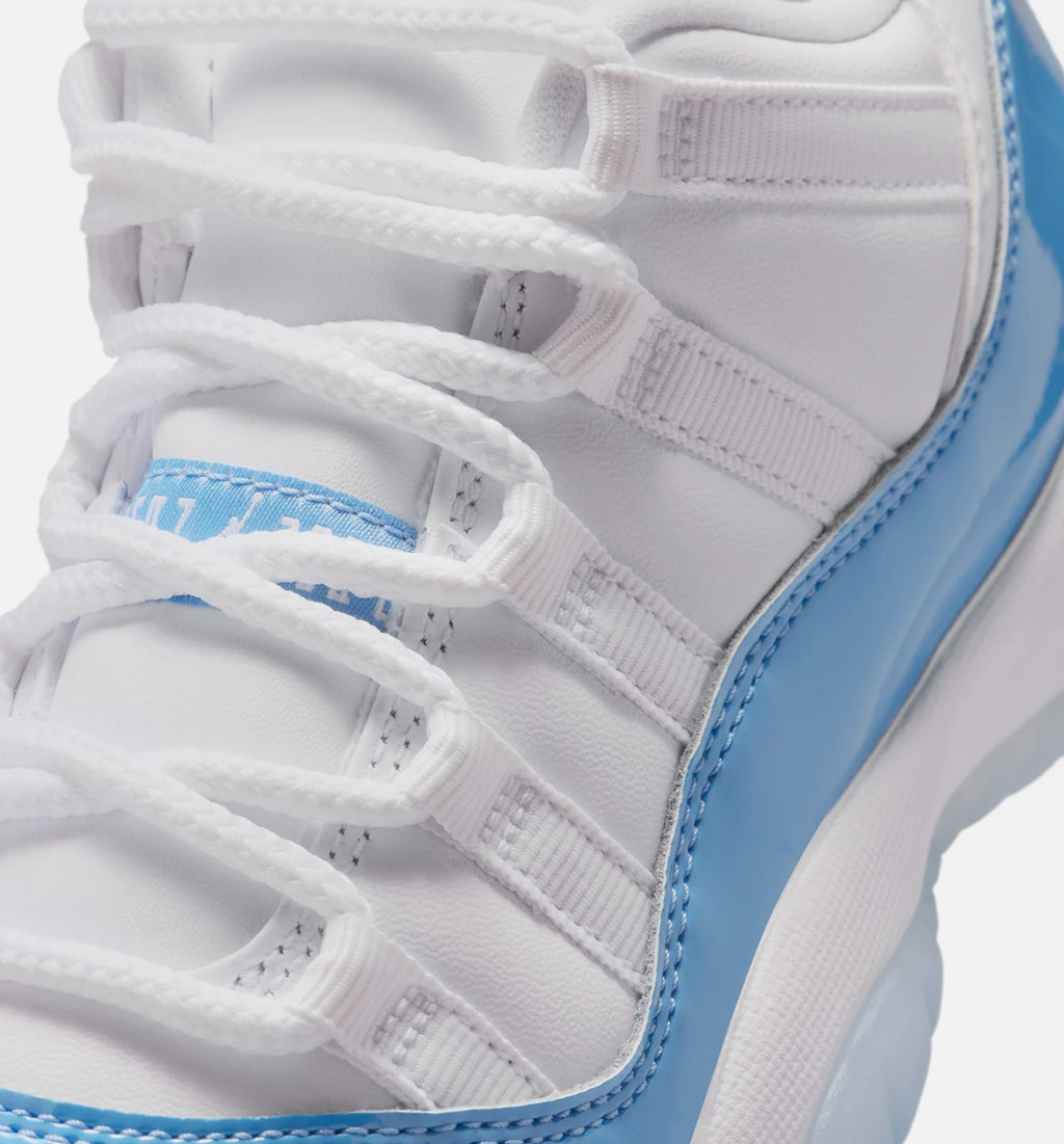 Air Jordan 11 Retro Low University Blue Grade School Lifestyle Shoe White University Blue Black Free Shipping