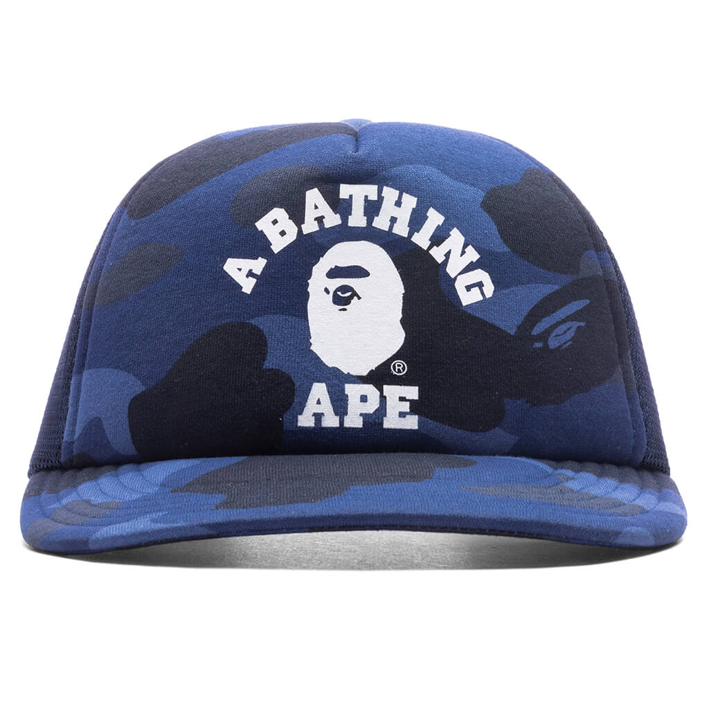 Color Camo College Mesh Cap Navy