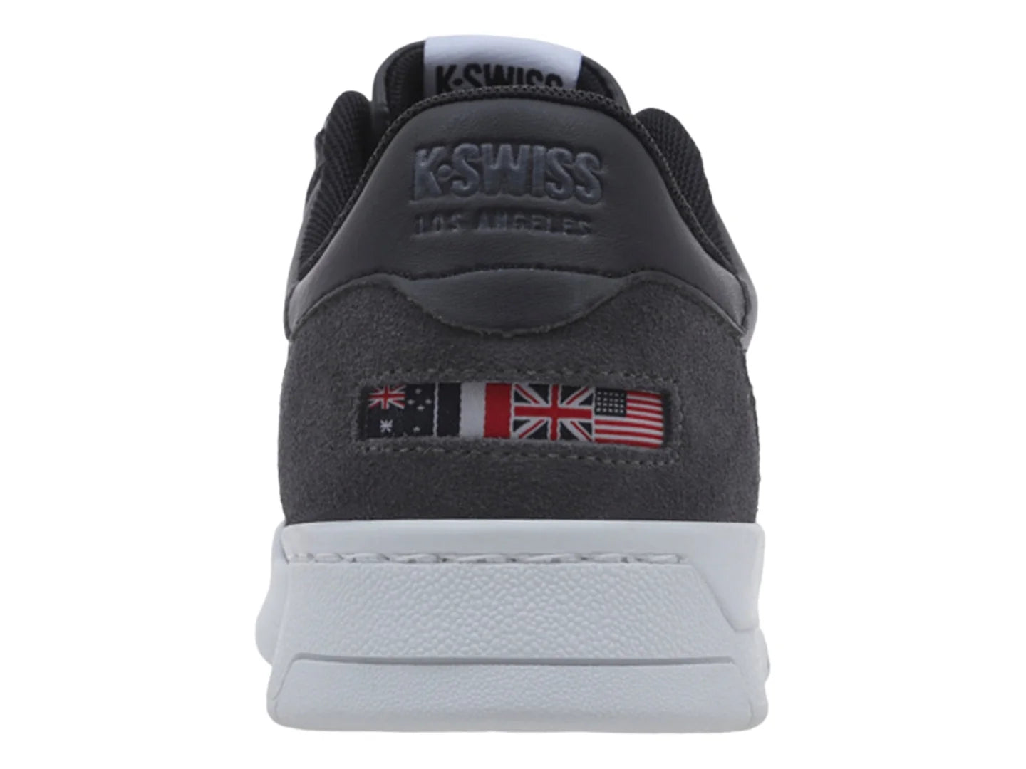 Tenis K Swiss Lawn Court Negro y Gris para Hombre