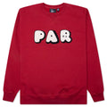 Rounded PAR Crew Neck Sweatshirt Ruby Red