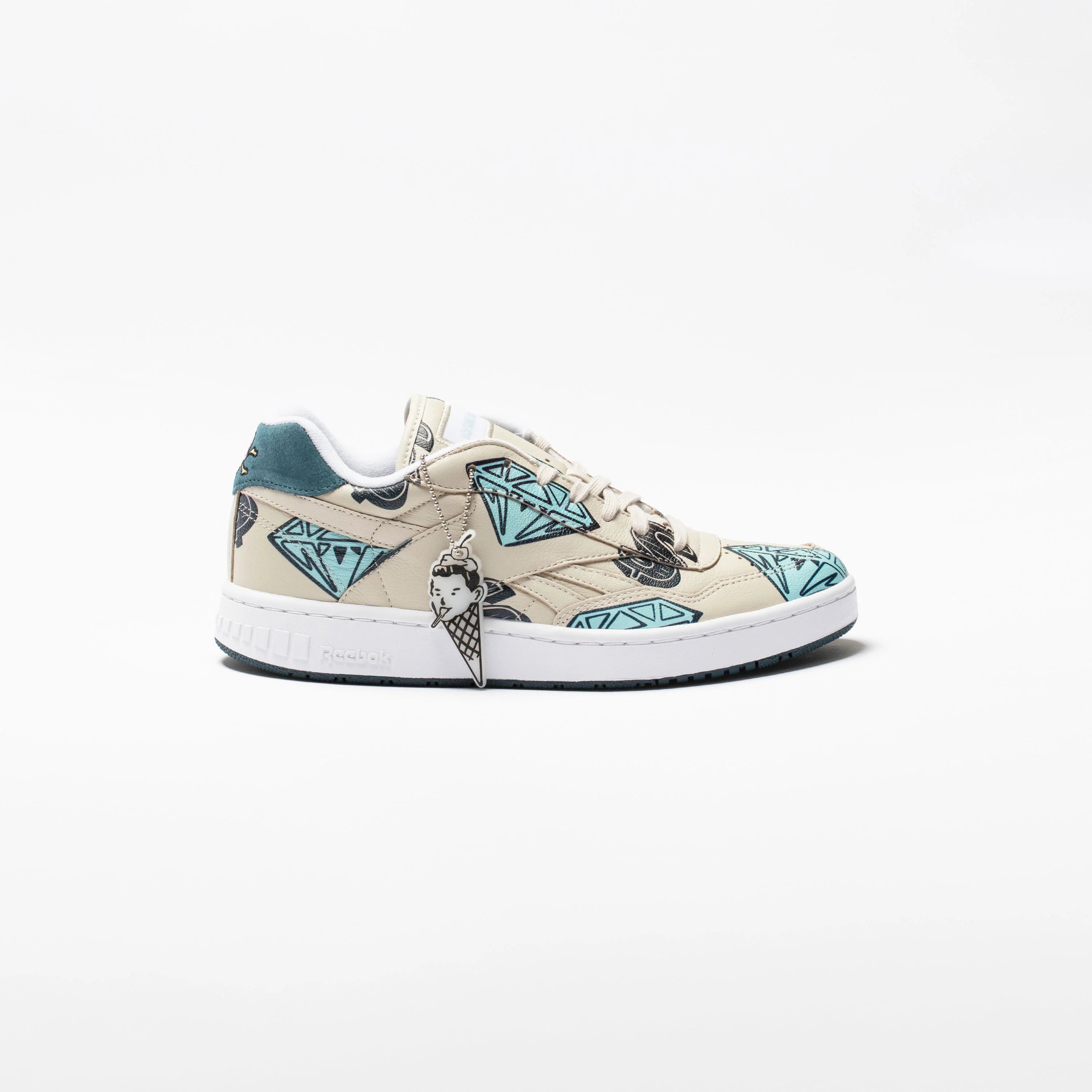 Ice Cream X BB4000 Stucco Mens Lifestyle Shoe Tan White Black Blue