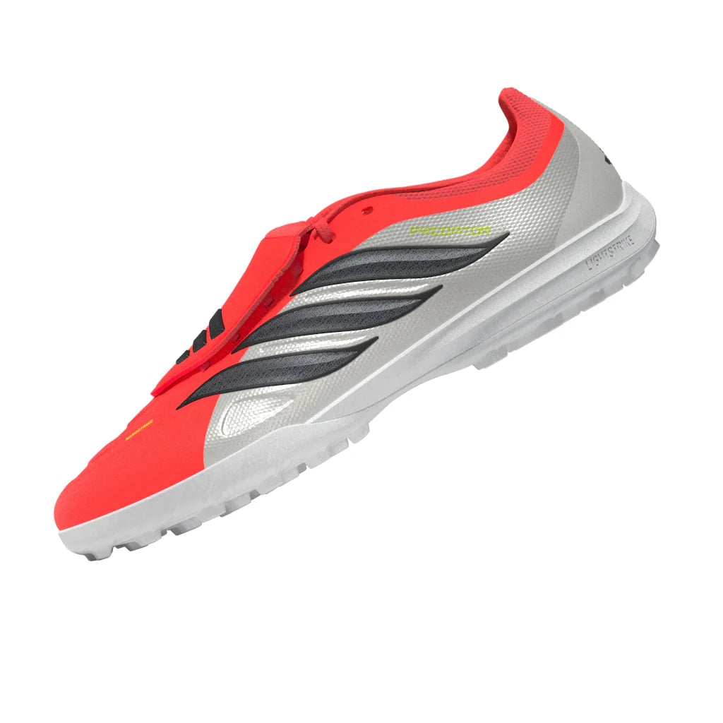 adidas Predator League Fold Over Tongue TF Turf Mens Soccer Cleats Red Black White