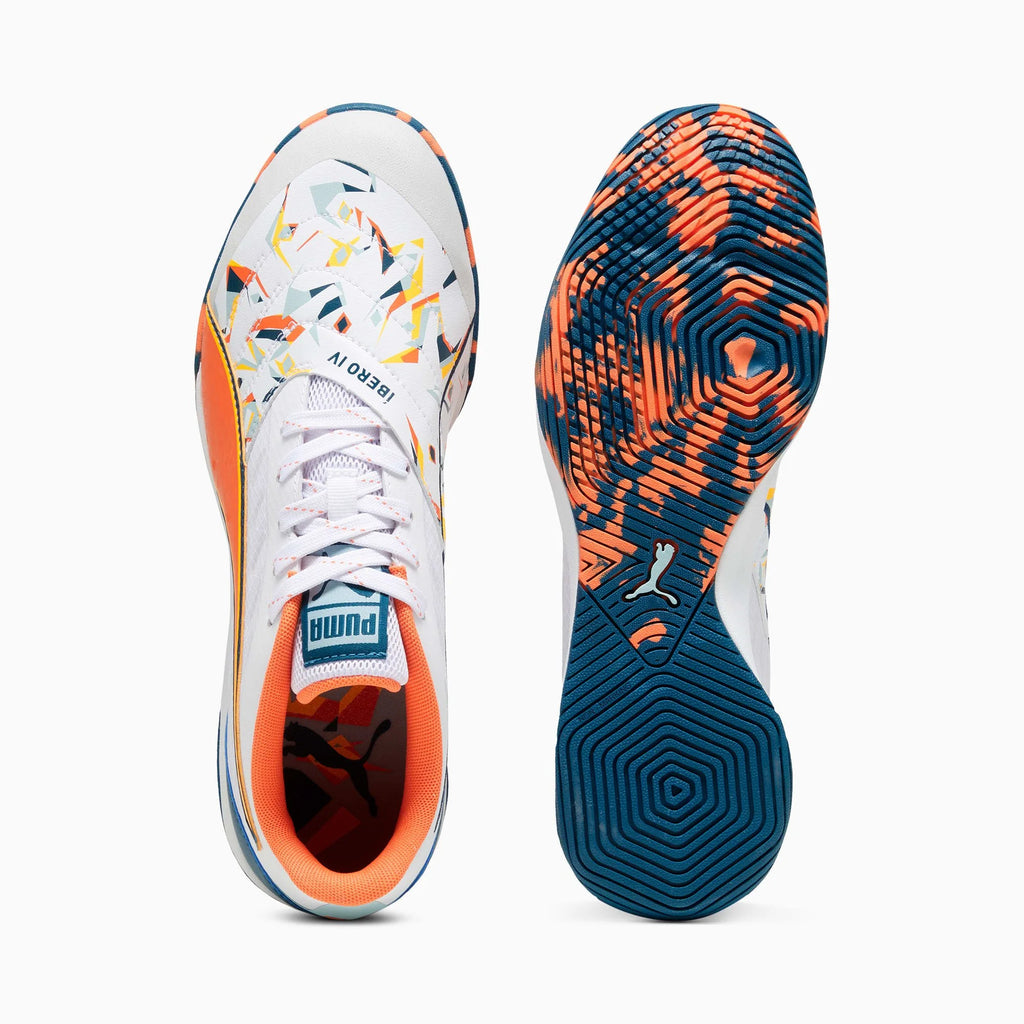 PUMA Ibero IV Creativity White Turquoise Indoor Shoes