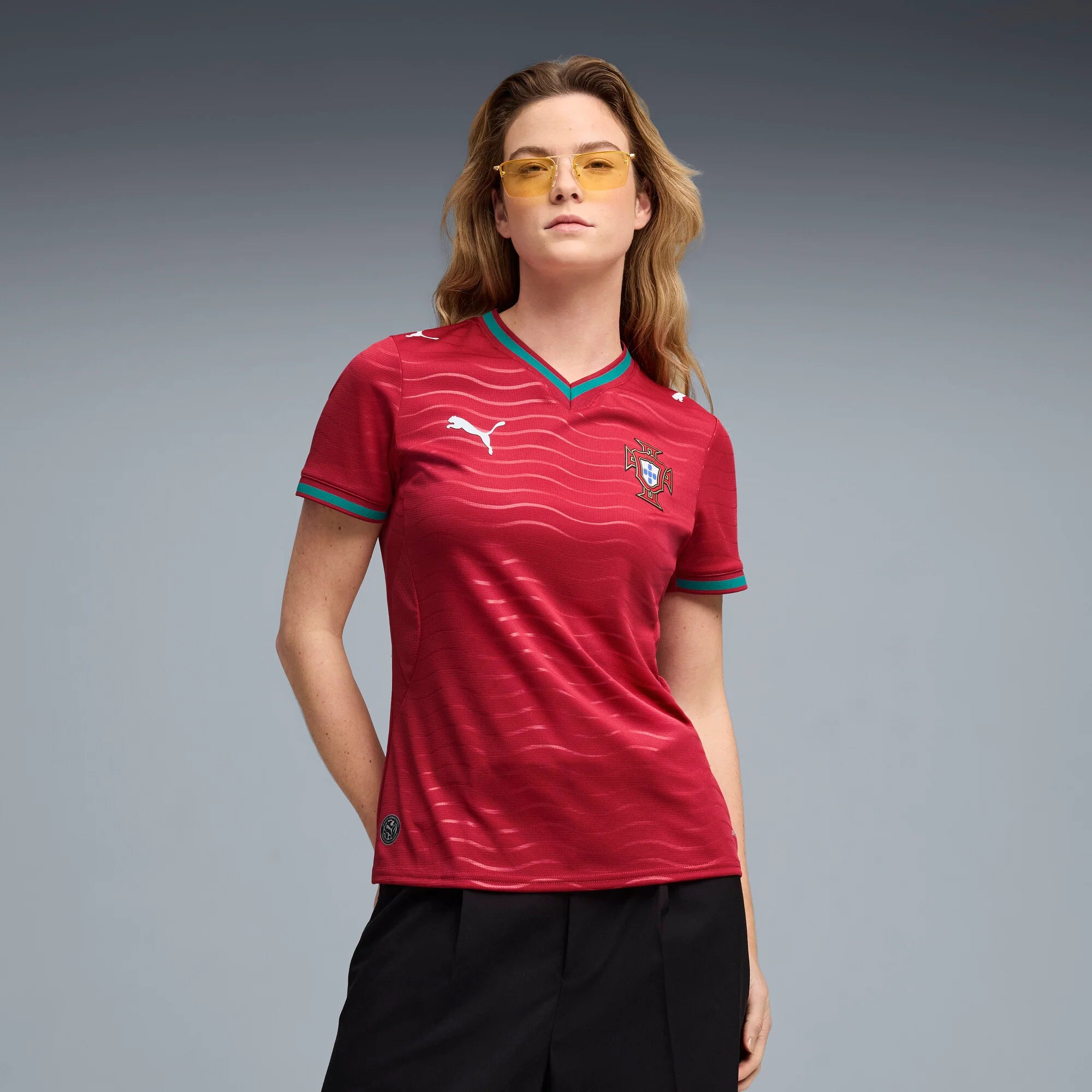 PUMA Portugal Home Womens Soccer Jersey 2026 Red Green