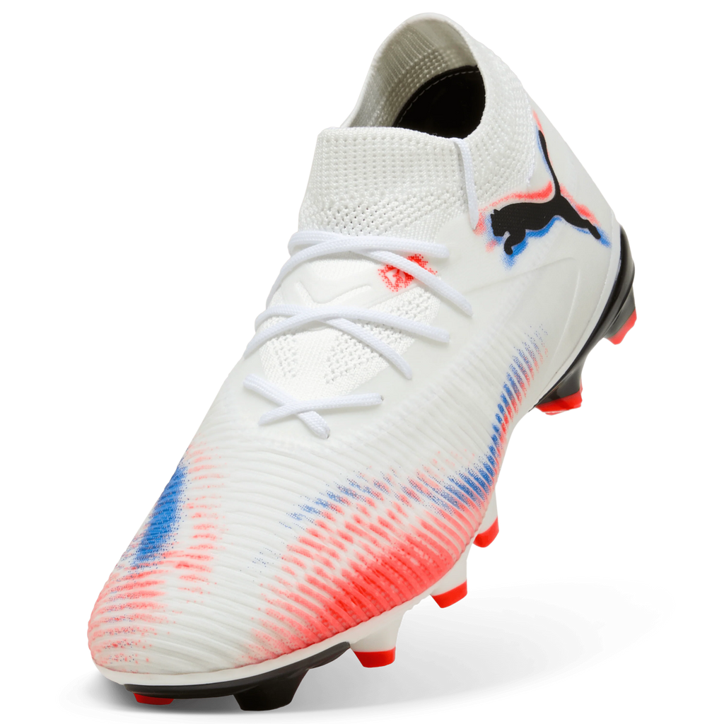 PUMA Future 8 Match FG AG Firm Multi Ground Womens Soccer Cleats White Black