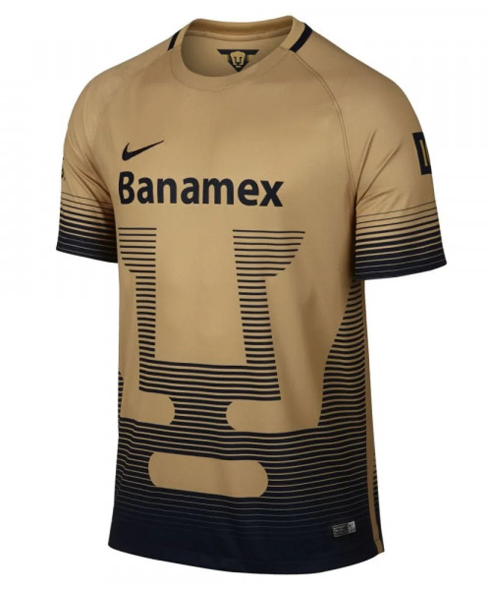 Nike Pumas Away Stadium Jersey 15 Gold Navy