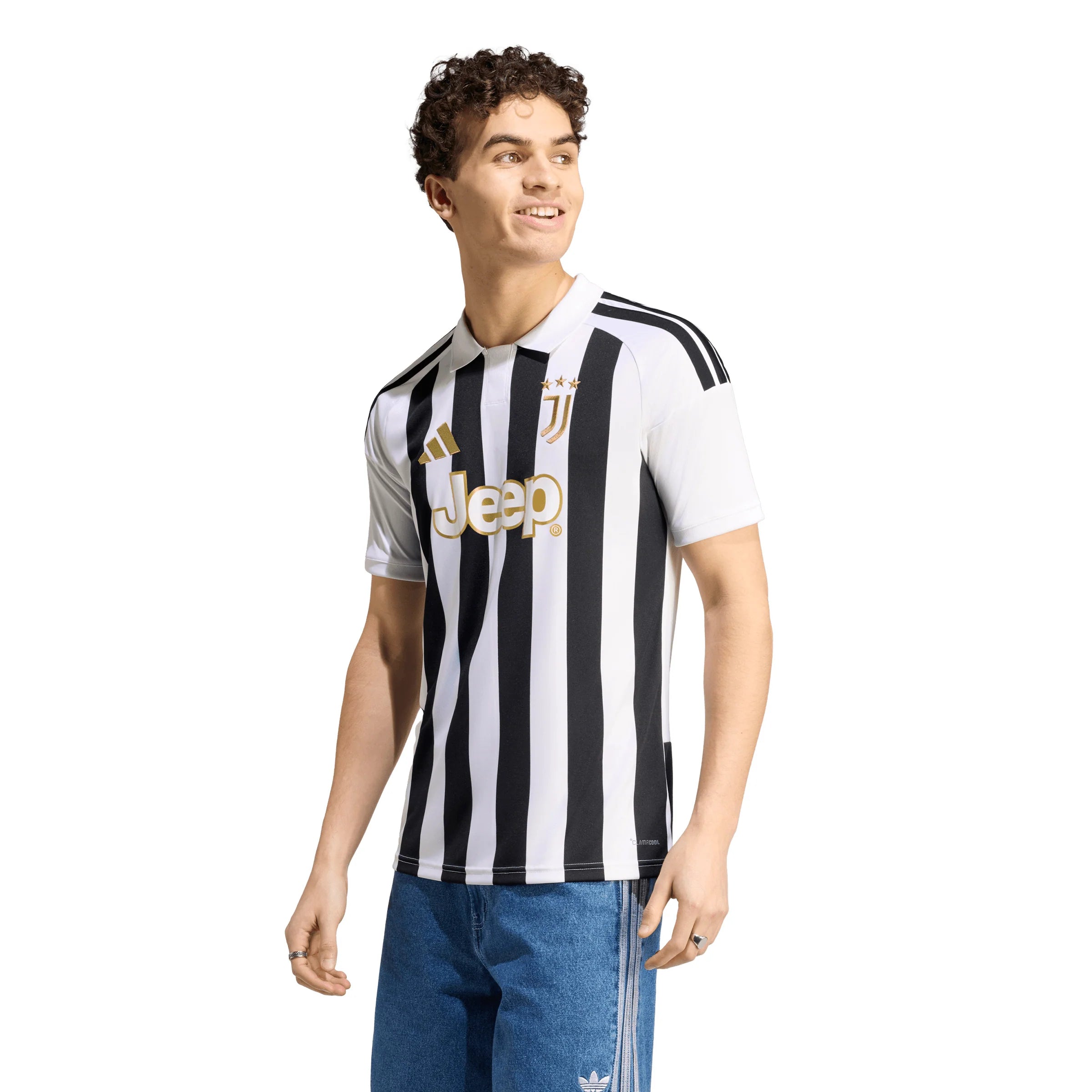 adidas Juventus Home Mens Soccer Jersey 26 27 White Black