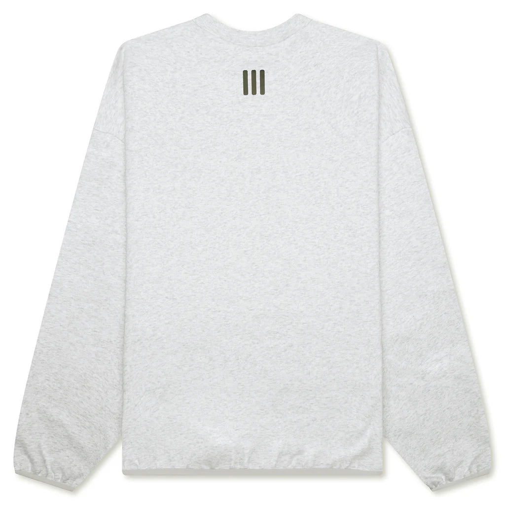 Fear of God Athletics x Adidas Cotton Fleece Crewneck Light Heather Grey