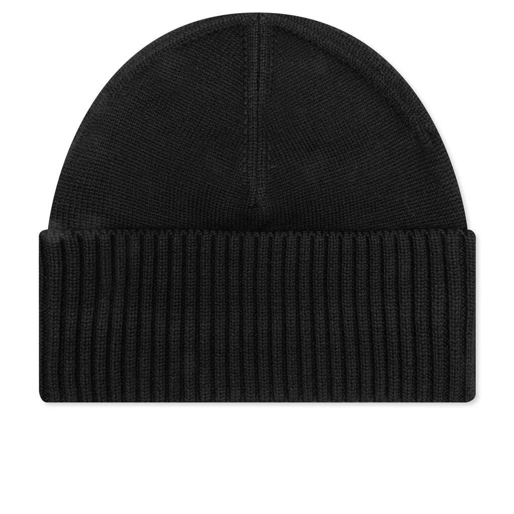 Logo Patch Beanie Black