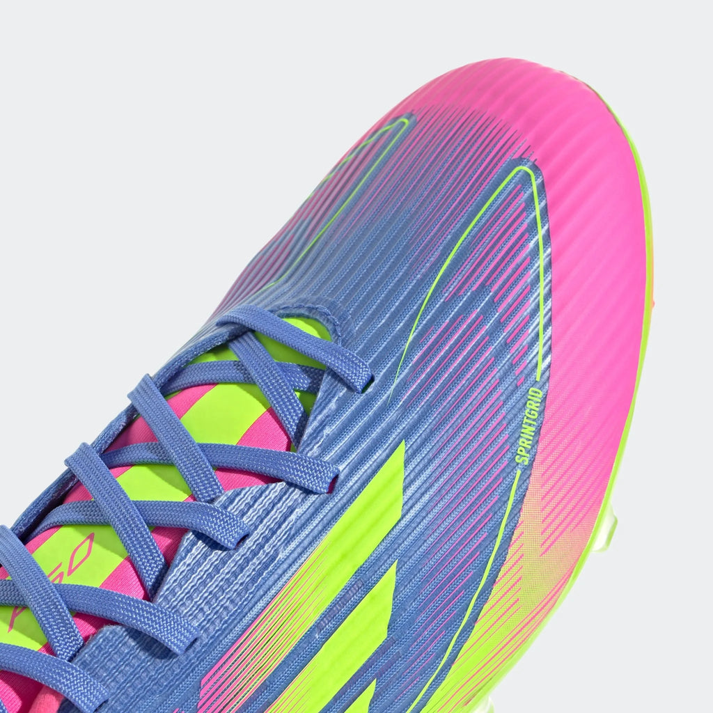 adidas F50 League Firm Multi Ground Boots Blue Fusion Lucid Lemon Lucid Pink