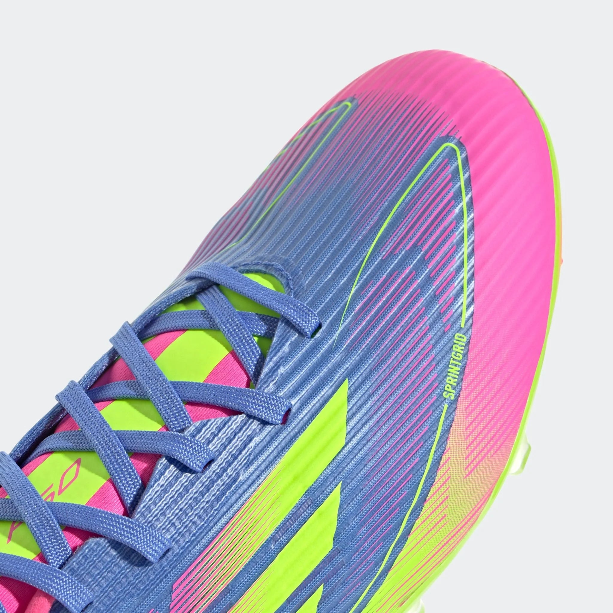 adidas F50 League Firm Multi Ground Boots Blue Fusion Lucid Lemon Lucid Pink