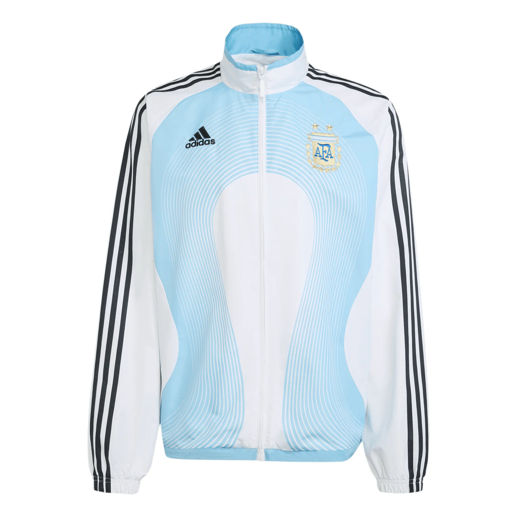 adidas Argentina Home Mens Track Top 2006 White Sky Blue