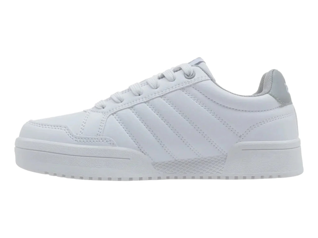 Tenis K Swiss Sanker V Blanco y Gris para Mujer