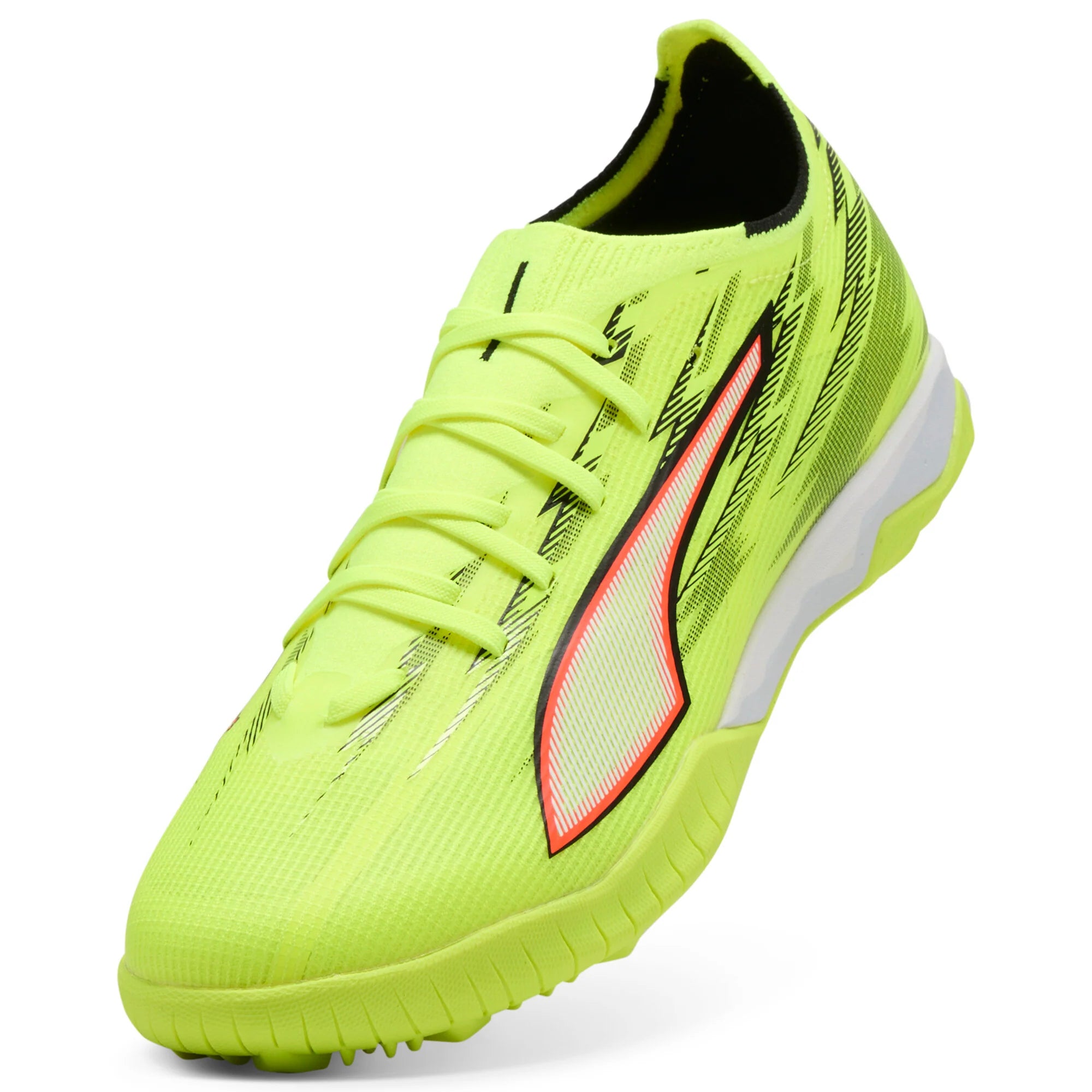 PUMA Ultra 6 Match TT Turf Mens Soccer Cleats Yellow Black Red