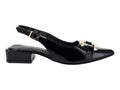 Zapatillas Luna Rosa Negro de Charol para Mujer