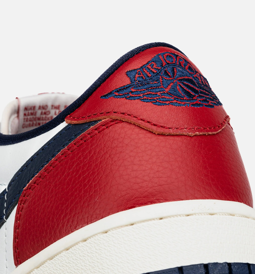 Air Jordan 1 Retro Low OG Howard University Mens Lifestyle Shoe White Gym Red Midnight Navy Neutral Grey Sail Muslin