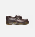 Adrian Crazy Horse Leather Tassle Loafer Mens Lifestyle Shoe Dark Brown