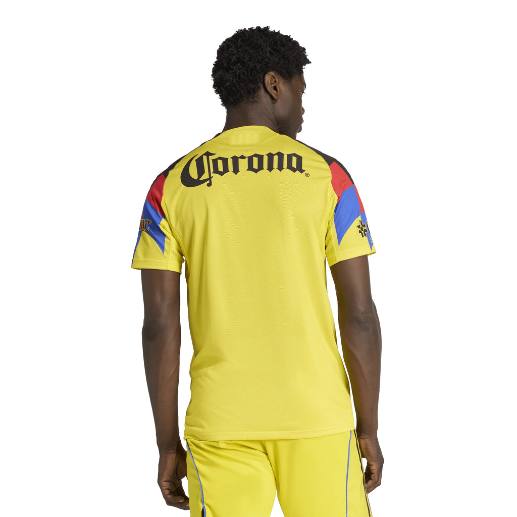 adidas Club América Home Mens Authentic Jersey 25 26 Yellow