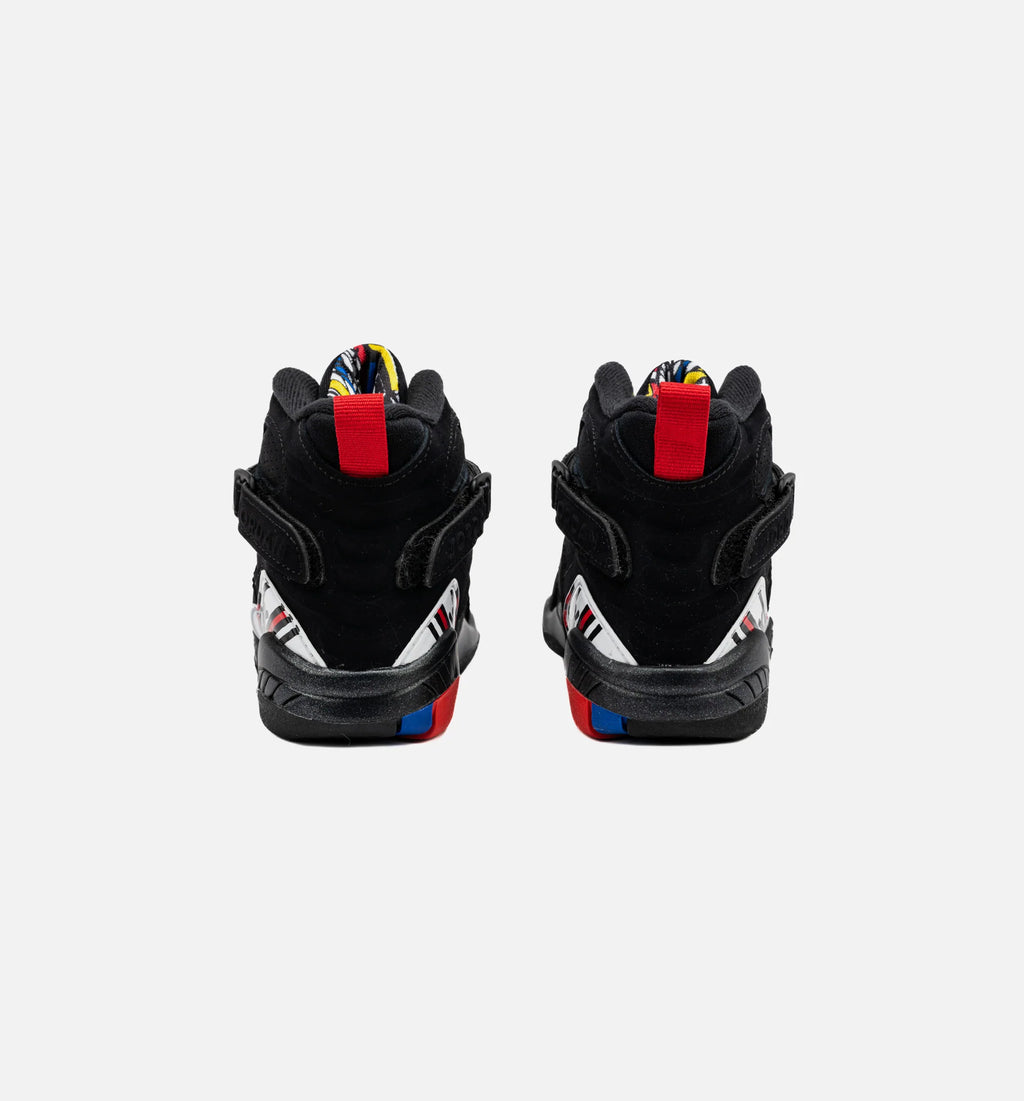 Air Jordan 8 Retro Playoffs Preschool Lifestyle Shoe Black