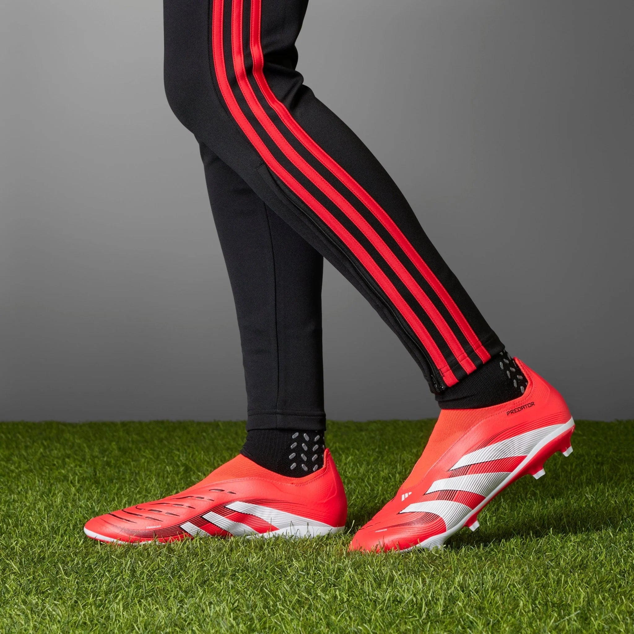 adidas Predator League Laceless FG MG Firm Multi Ground Boots Red