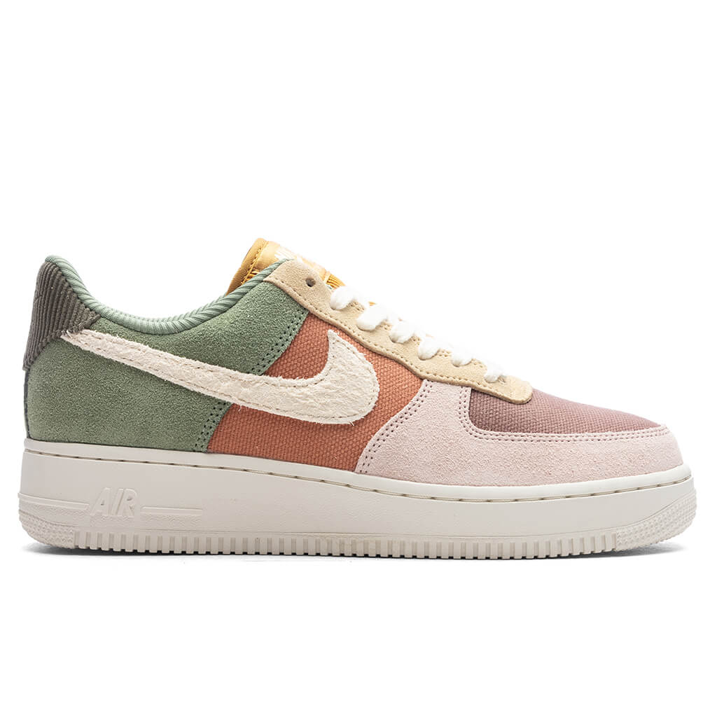 Womens Air Force 1 07 LX Oil Green Pale Ivory Terra Blush Sesame