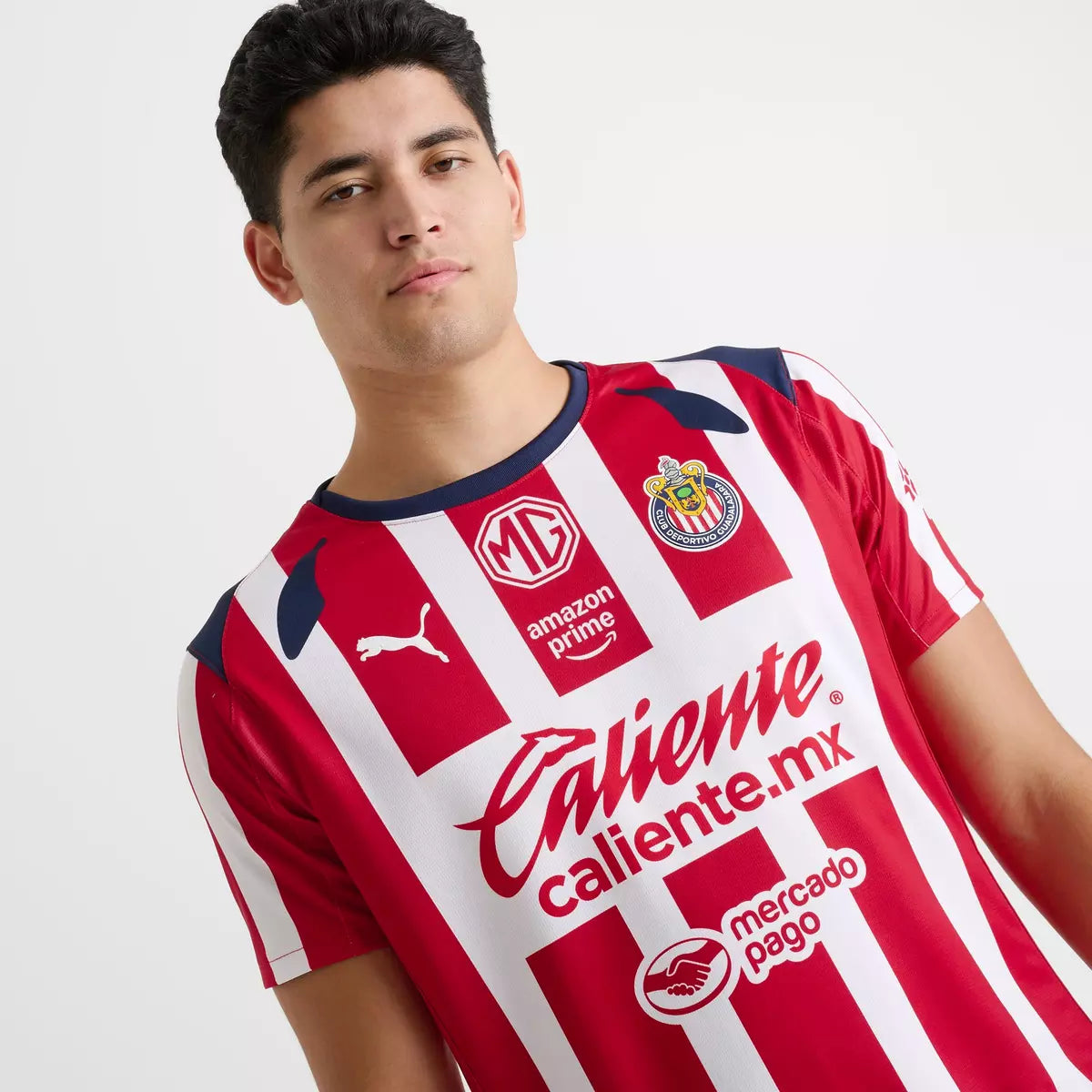 PUMA Mens Chivas Home Soccer Jersey 25 26 Red