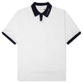 Pique Colorblock Polo Bone