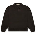 Knit L S Polo Off Black