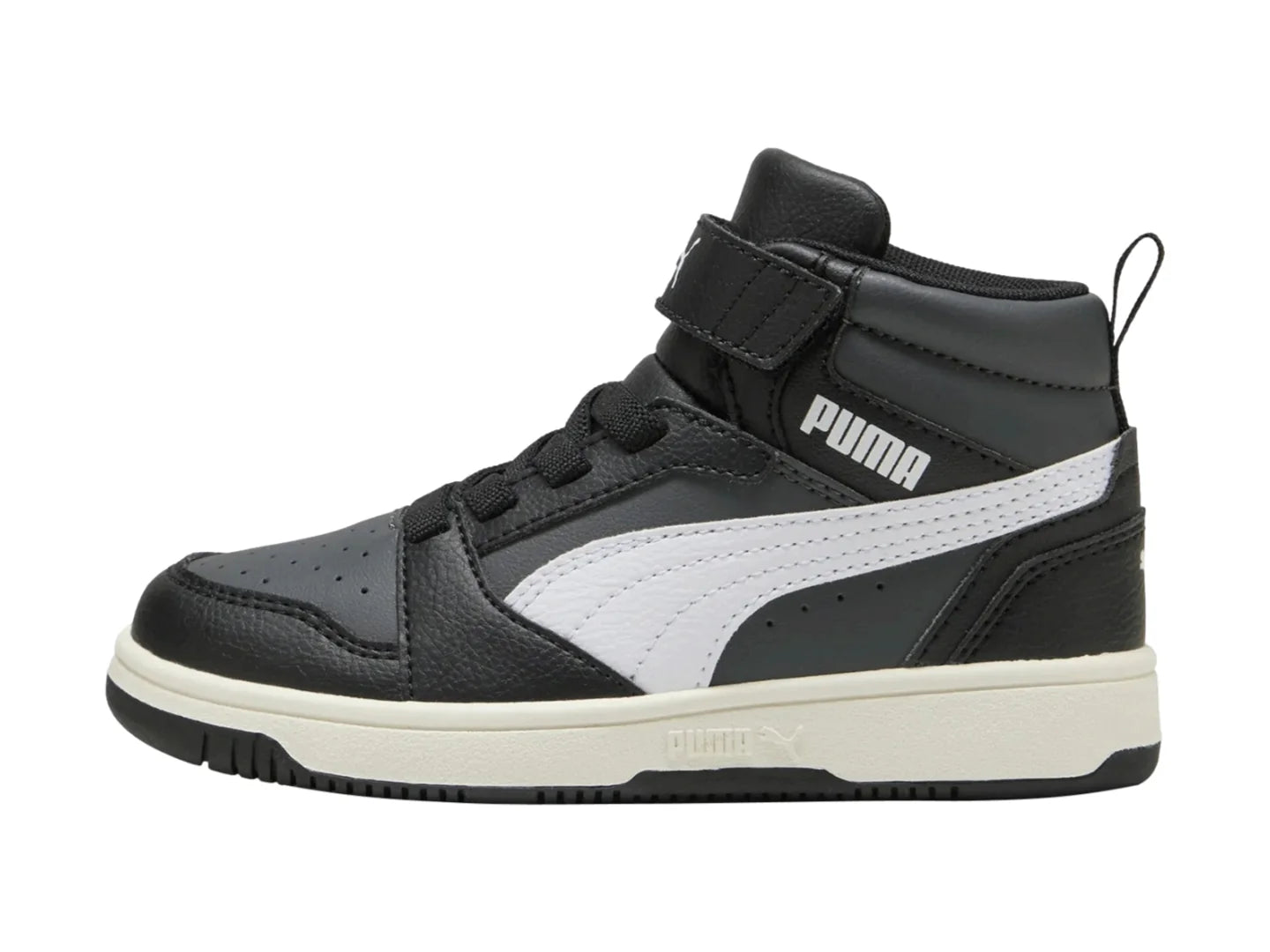 Tenis PUMA Rebound V6 Mid Negro para Niño