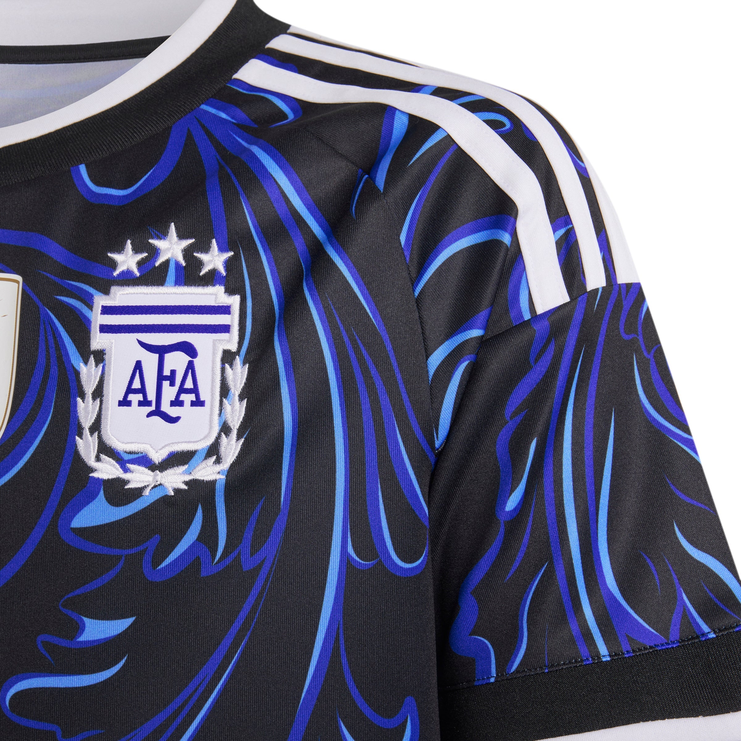 adidas Argentina Away Messi Youth Soccer Jersey 2026 Black Blue