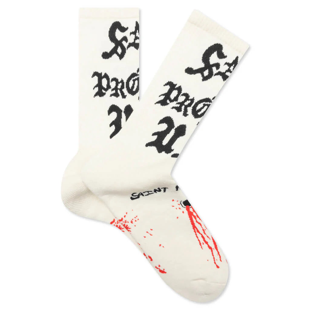 Saint Protect Socks Ecru Beige